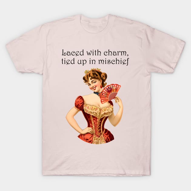 Laced with Charm: Mischief in the Making T-Shirt by BalderdashBTQ